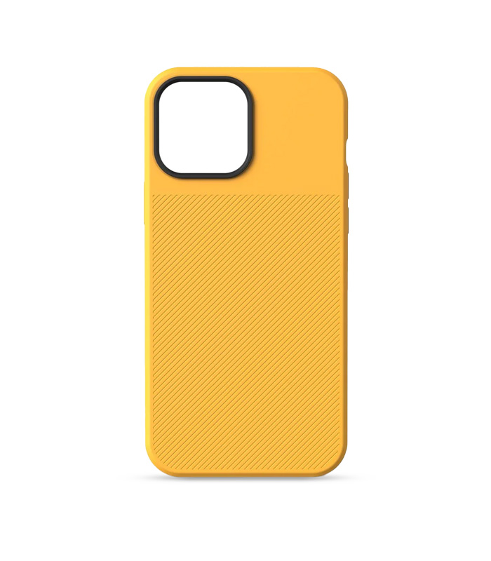 yellow-case-back iPhone 12 Pro Moment Case – Yellow - Imagen 1